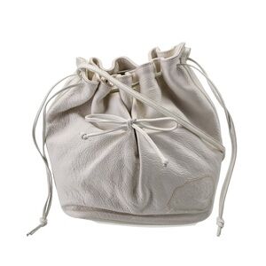 Carlos Falchi White Crossbody Bag Minimalist Design